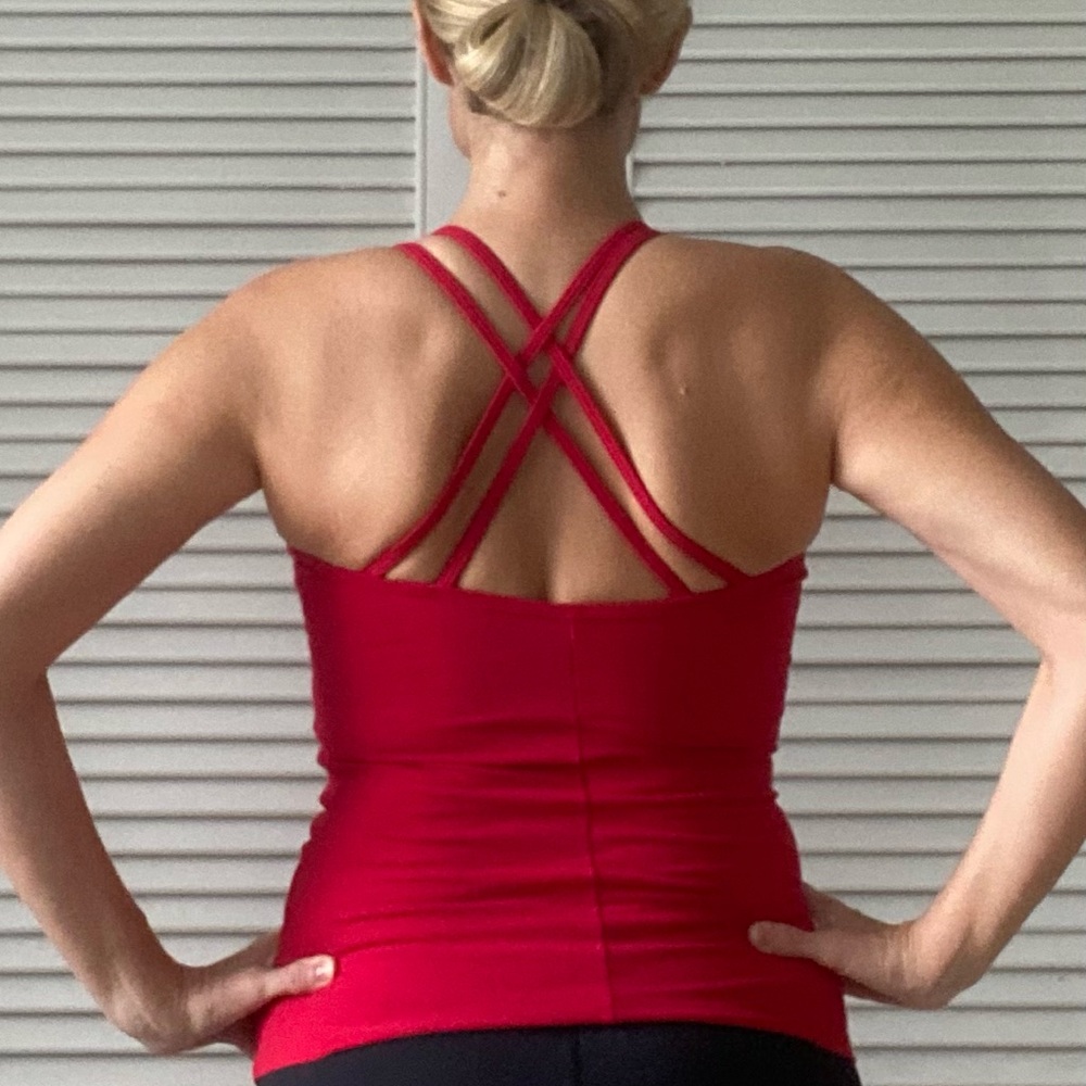 Women's Red Strappy Tank Top